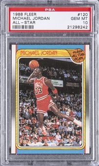 1988-89 Fleer All-Star #120 Michael Jordan - PSA GEM MT 10